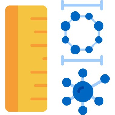 Molekül. Web simgesi basit illüstrasyon