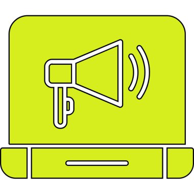 Moda Biçimli Sözcü Simgesi İzole Arkaplan