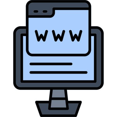 Web sitesi simgesi, vektör tasarımı