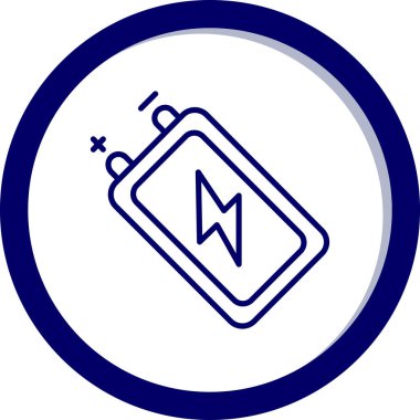 Güç. Web simgesi basit illüstrasyon