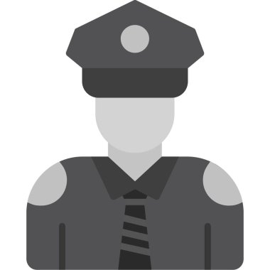 Polis simgesi, vektör illüstrasyonu