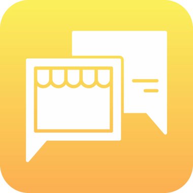 İleti simgesi beyaz arkaplanda izole edildi