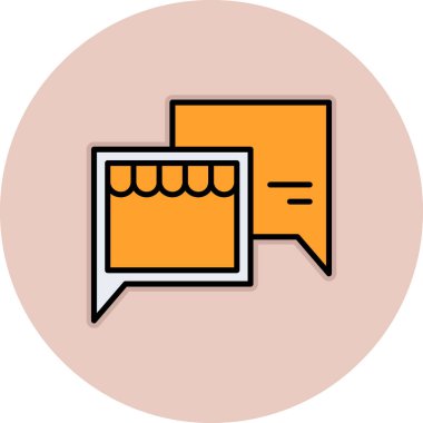 Metin ileti vektör illüstrasyon tasarımlı konuşma baloncukları