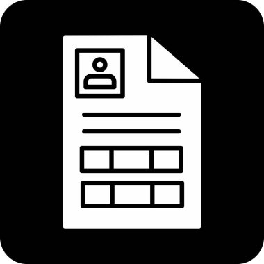 Belge simgesinin vektör illüstrasyonu