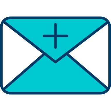 Zarf. Web simgesi basit illüstrasyon