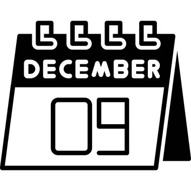 9 Aralık tarihli takvim