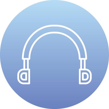 Kulaklık. Web simgesi basit tasarım