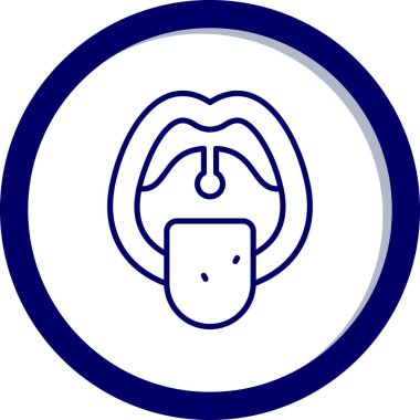 İnsan kulak simgesinin vektör illüstrasyonu