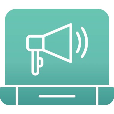 Hoparlör web simgesi, vektör illüstrasyonu