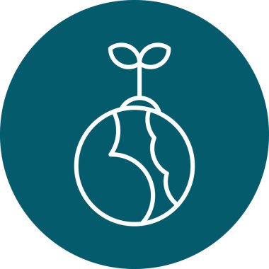 Çiçek simgesi olan bir kadının vektör çizimi