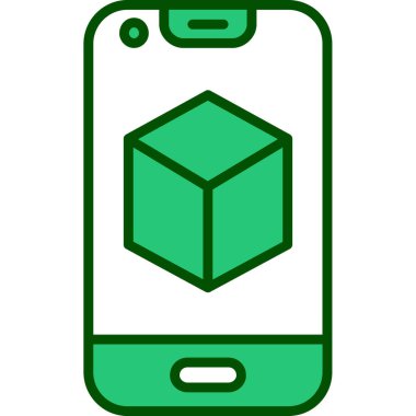 Cep telefonu. Web simgesi basit illüstrasyon