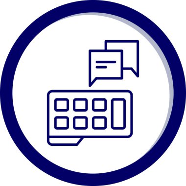 Takvim simgesinin vektör illüstrasyonu