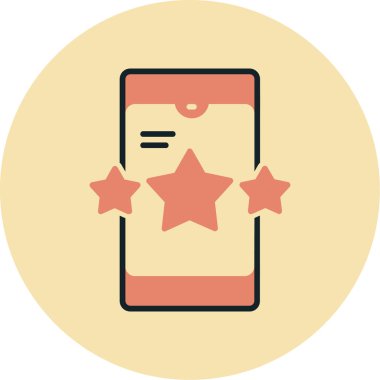 Cep telefonu. Web simgesi basit illüstrasyon