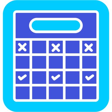 calculator icon, vector illustration simple design