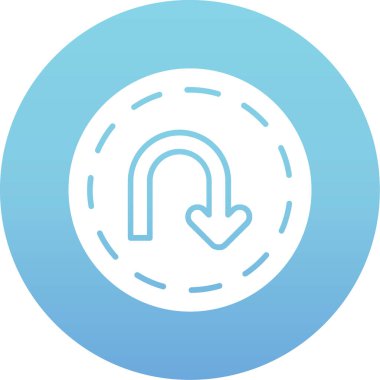 Oku yenile. Web simgesi basit illüstrasyon