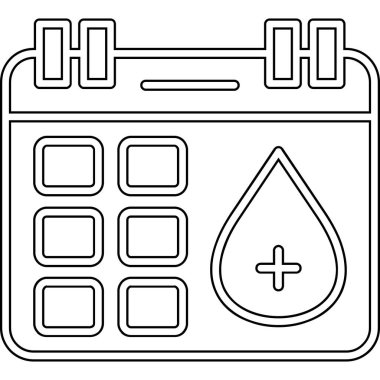 Kan bağışı simgesi, taslak biçimi