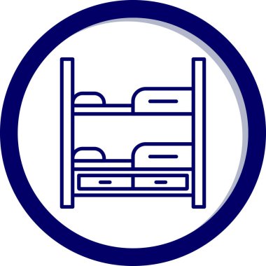 Raflar. Web simgesi basit illüstrasyon