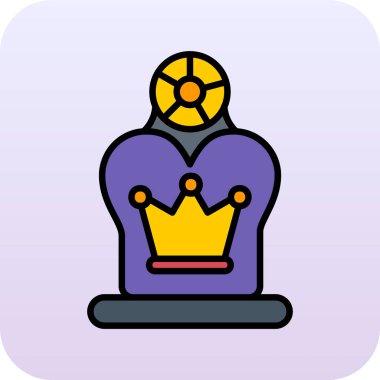 Kral kraliyet tacı ve kalkan vektör çizimi