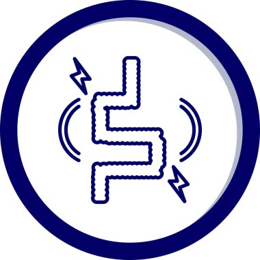 Bir elektrik prizinin vektör illüstrasyonu