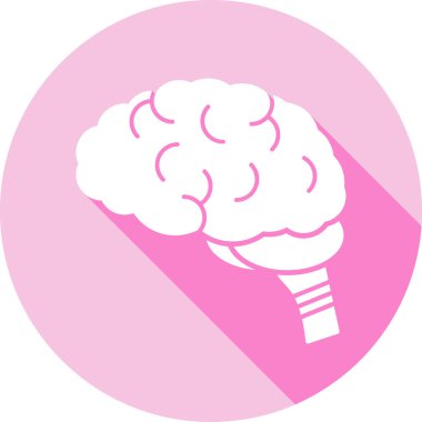 beyin ikonu vektör illüstrasyonu