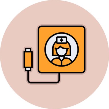 Dizüstü bilgisayarı ve dizüstü bilgisayarı olan bir kadının vektör çizimi