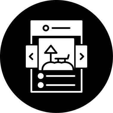 Haritası ve pusulası olan bir haritanın vektör simgesi