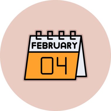 Takvim simgesi vektör illüstrasyonu