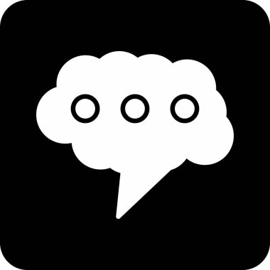 konuşma balonu simgesi, vektör illüstrasyonu