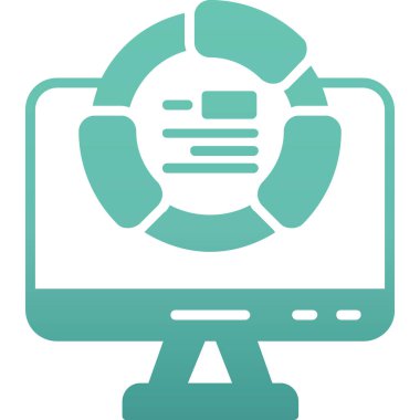 seo modern simgesinin vektör illüstrasyonu