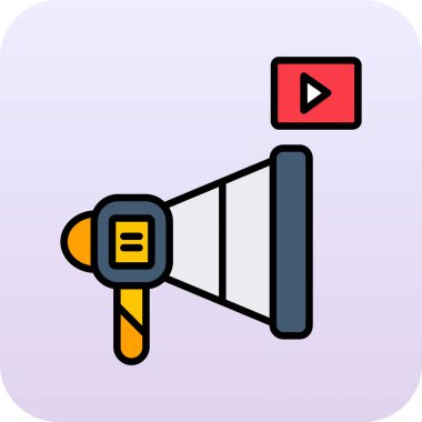 video simgesi vektör illüstrasyonu