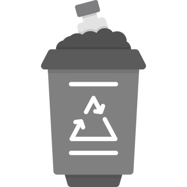 Plastik şişe simgesi, basit tarzı