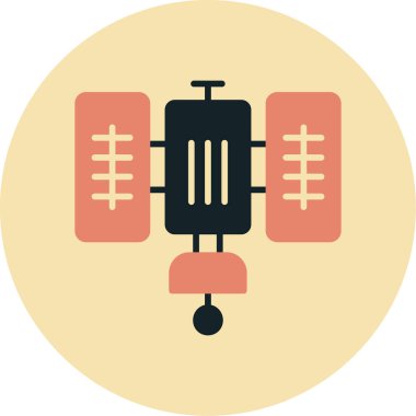 Modern b 'nin vektör illüstrasyonu insansız hava aracının ikonundan yoksun