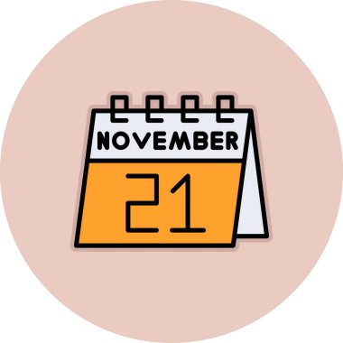 Takvim Tarihi simgesi, vektör illüstrasyonu