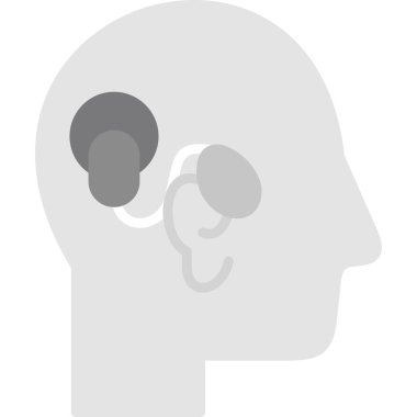 insan kafası ikon vektör illüstrasyonuna sahip kafa