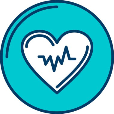 kardiyograf ikonu vektör çizimi