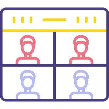 Bir kadın ve erkeğin vektör çizimi