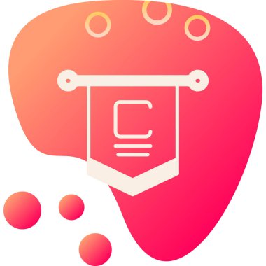 Modern bir simgenin vektör illüstrasyonu