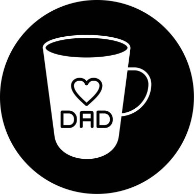 Tek izole kahve fincanı simgesinin vektör çizimi