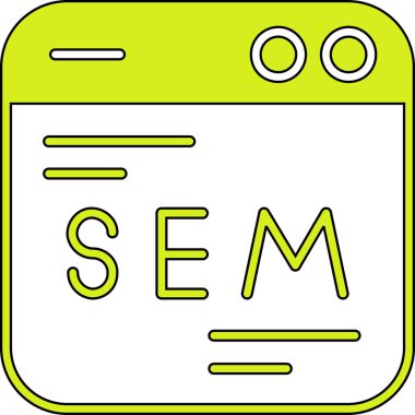 seo modern simgesinin vektör illüstrasyonu