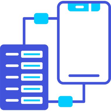Sunucu. Web simgesi basit illüstrasyon