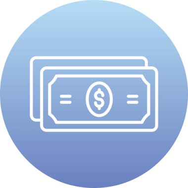 Dolar simgesi vektör illüstrasyonu