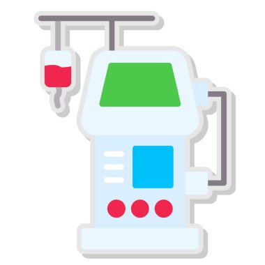 tıbbi ve sağlık çizgisi vektör simgesi.