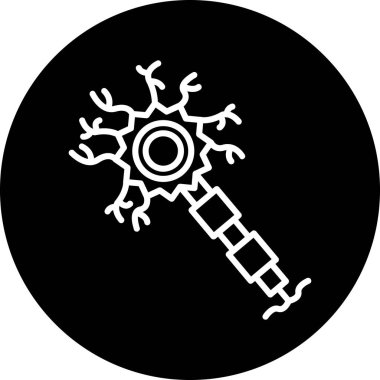 bakteri virüsü simgesi, basit biçim