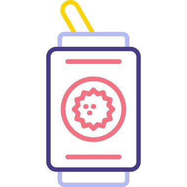 Bir çiçek simgesinin vektör illüstrasyonu