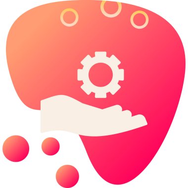 Kırmızı bir beynin vektör çizimi