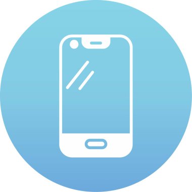 Cep telefonu simgesinin vektör illüstrasyonu