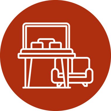 Dizüstü bilgisayar simgesi vektör çizimi