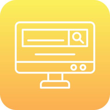 vektör lcd simgesi illüstrasyonu