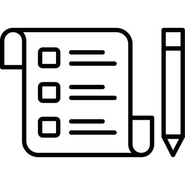 kitap web simgesi, basit satır illüstrasyonu