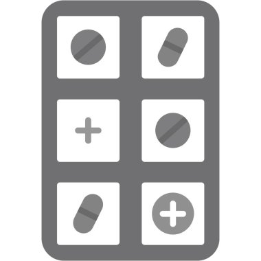 hapları düz simgesi, vektör, illüstrasyon